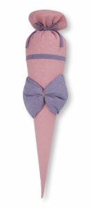 Schultüte aus Stoff mit Schleife