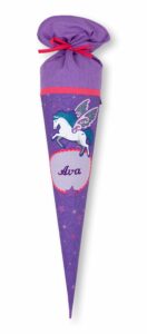 Schultüte Ava aus Stoff mit Pegasus