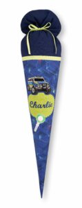 Schultüte aus Stoff mit Police Truck