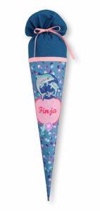 Schultüte aus Stoff mit Delfin