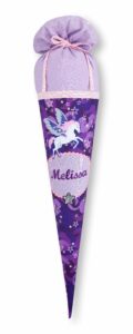 Schultüte aus Stoff mit Pegasus