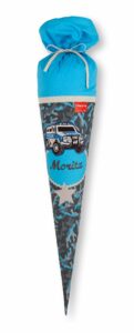 Schultüte Moritz aus Stoff mit Polizei