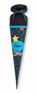 Schultüte Timo aus Stoff mit Starship