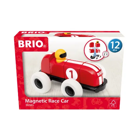 Rennwagen aus magnetischen Bausteinen von Brio