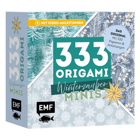 Origami-Block 333 Origami Minis Winterzauber mit winterlichen Papieren