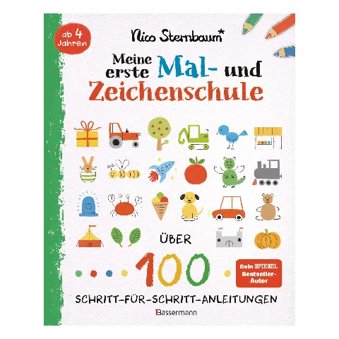 Mal- und Zeichenschule mit vielen kleinen Zeichnungen auf dem Titel