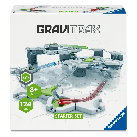 Packung „GraviTrax Starter-Set“ von Ravensburger mit Kugelbahn