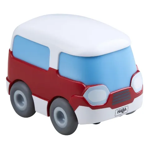 Runder roter Bus aus der Reihe Kullerbü