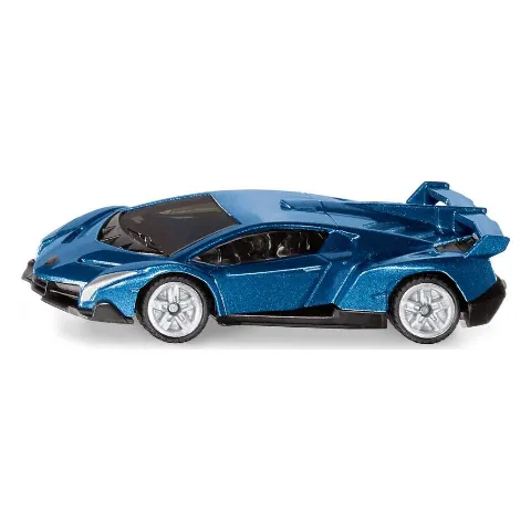 Dunkelblauer Lamborghini Veneno mit Heckflügel