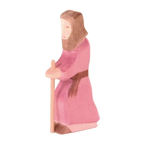 Holzfigur Josef mit Stab von Ostheimer