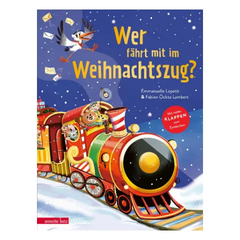 Pappbilderbuch Wer fährt mit im Weihnachtszug?