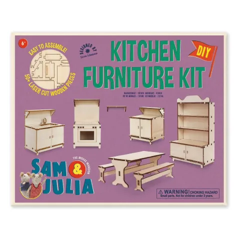 Packung Kitchen Furniture Kit mit Mäusehaus-Küchenmöbeln zum Zusammenstecken