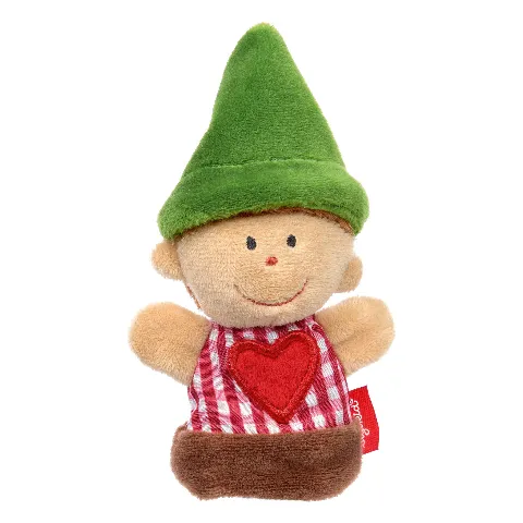 Fingerpuppe Seppl von Sigikid mit grüner Mütze