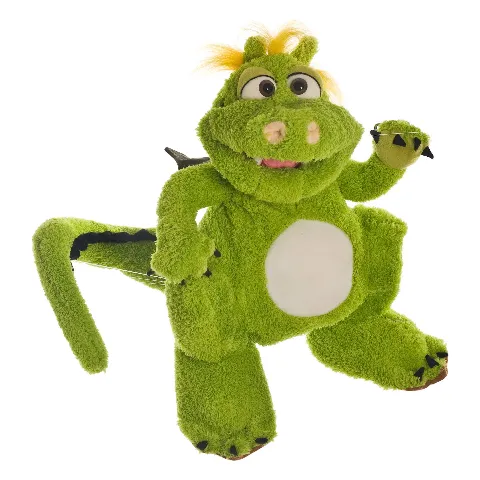 Grüne Drachen-Handpuppe Filippo