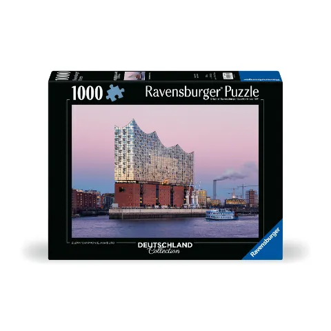 Ravensburger-Puzzleschachtel mit der Elbphilharmonie in Hamburg