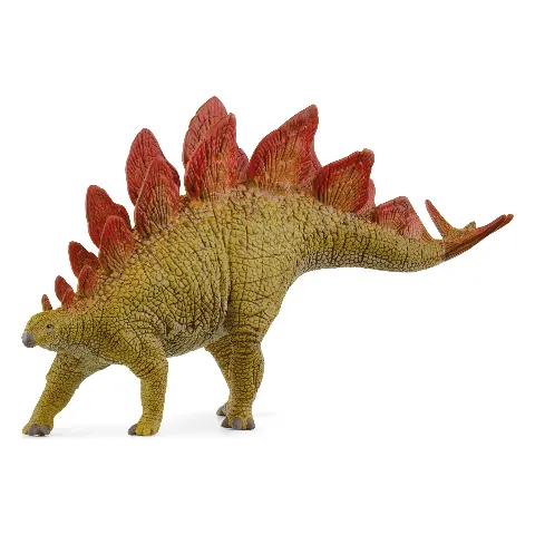 Stegosaurus mit roten Rückenplatten