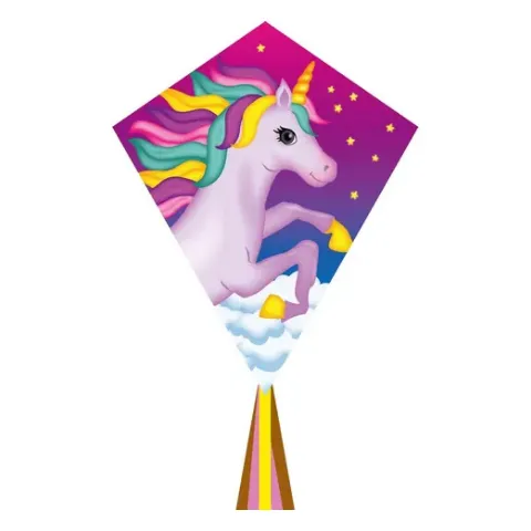 Kinderdrachen mit Einhorn-Motiv