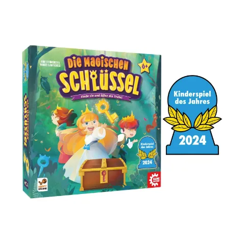 Schachtel des Kinderspiels Die magischen Schlüssel