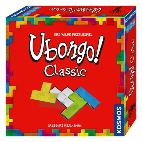 Schachtel des Legespiels Ubongo von Kosmos