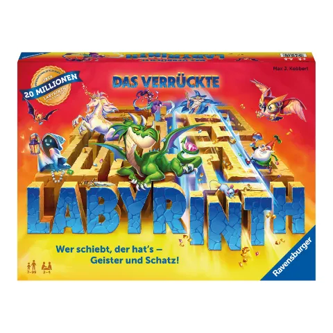 Schachtel des Brettspiels Das verrückte Labyrinth