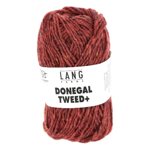 Rostrotes Tweed-Knäuel Donegal Tweed+ von Lang Yarns
